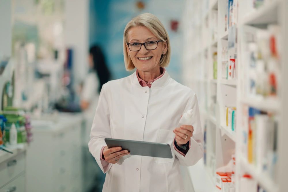 pharmacist tracking medication inventory